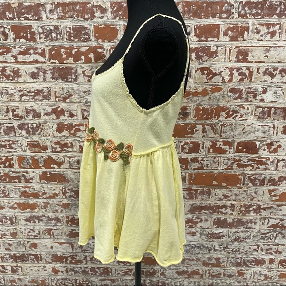 Free People| Old school FP Babydoll tank w/ embroidery - Picture 4 of 10